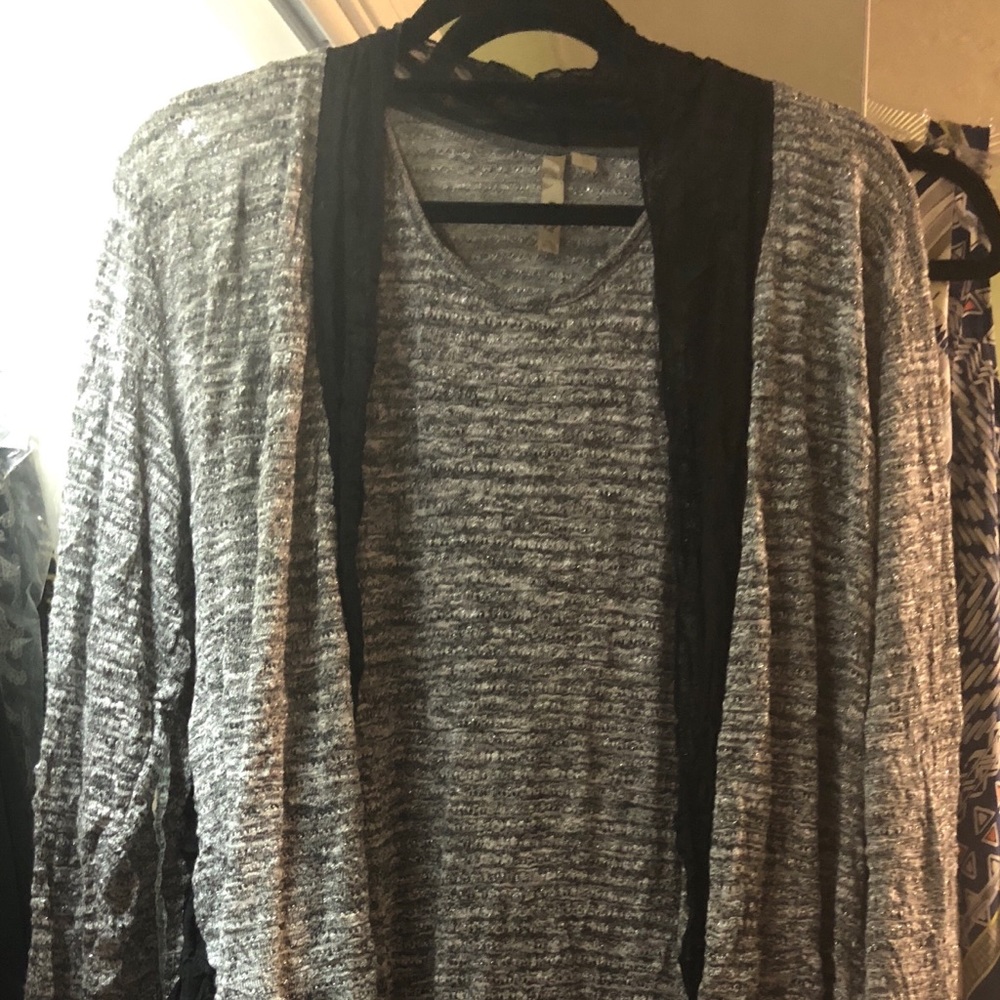 Sweater and sleeveless tunic set